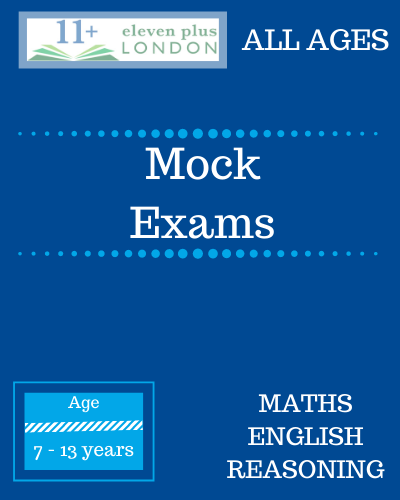 Mock Exams for 7+, 8+, 9+, 10+, 11+ and 13+