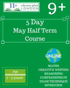 5 Day 9+ May Half Term Course (ONLINE)