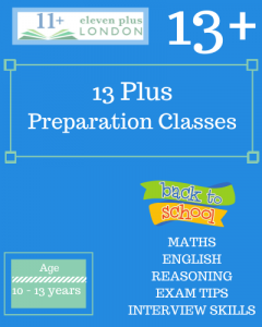 13+ Preparation Classes (FACE TO FACE/ONLINE)