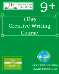 1 Day 9+ Creative Writing Course (ONLINE)