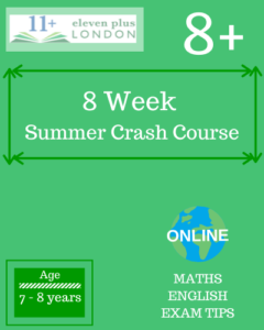 8 Week 8+ Summer Crash Course (ONLINE)