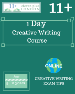 1 Day 11+ Creative Writing Course (ONLINE)