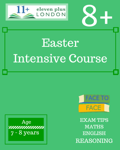 8+ Easter Course (FACE TO FACE)