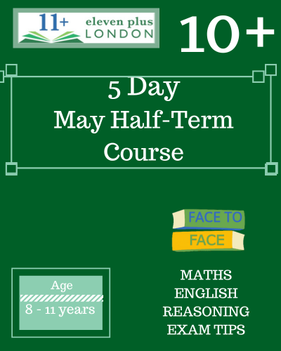5 Day 10+ May Half-Term Course (FACE TO FACE)