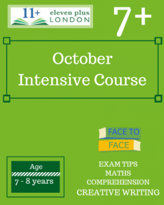 5 Day Intensive 7+ October Course (FACE TO FACE)