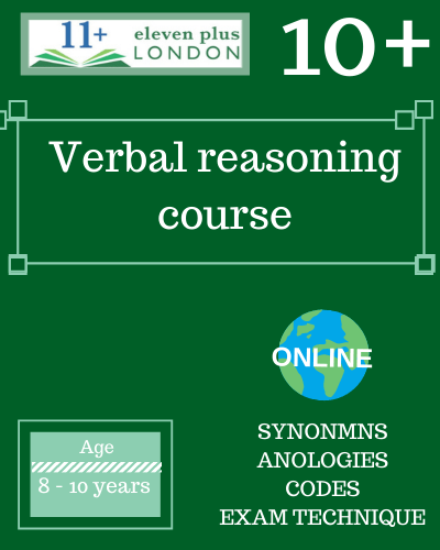 10+ verbal reasoning course