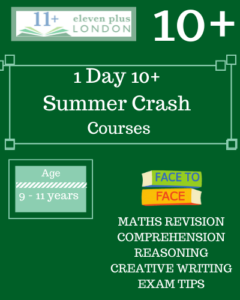 1 Day 10+ Summer Crash Courses (FACE TO FACE)