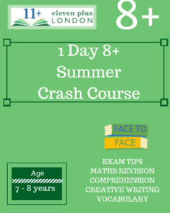 1 Day 8+ Summer Crash Courses (FACE TO FACE)