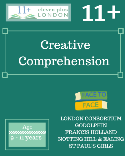 1 Day 11+ Creative Comprehension Course (FACE TO FACE)