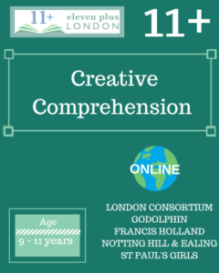 1 Day 11+ Creative Comprehension Course (ONLINE)