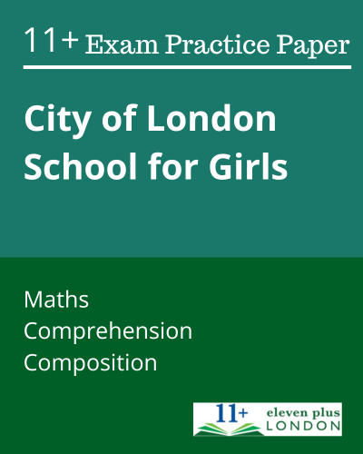 City of London School for Girls 11+ Exam Practice Papers