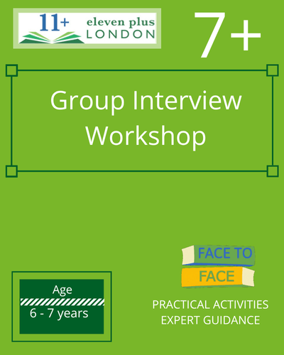 1 Day 7+ Group Interview Workshop (FACE TO FACE)
